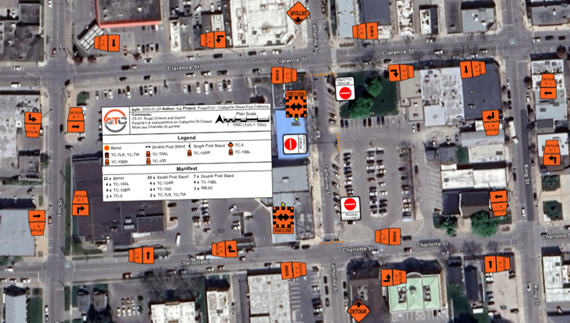 Catharine Street Closed Between Clarence Street and Charlotte Street